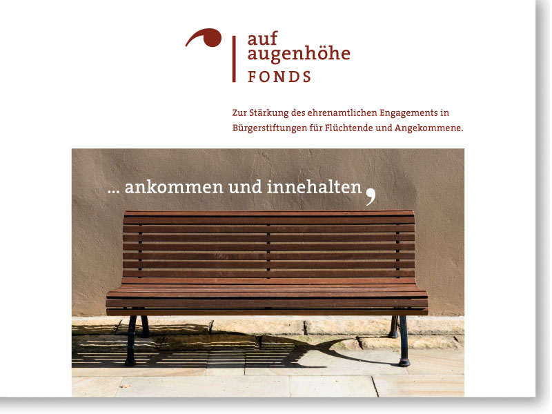 Bank als Keyvisual des Fonds