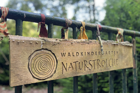 Holzschild Waldkindergarten Naturstrolche