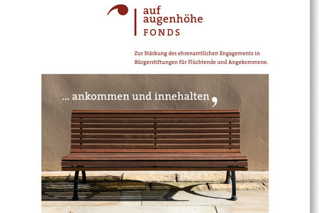 Bench as keyvisual of the fund