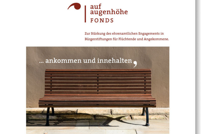 Bench as keyvisual of the fund