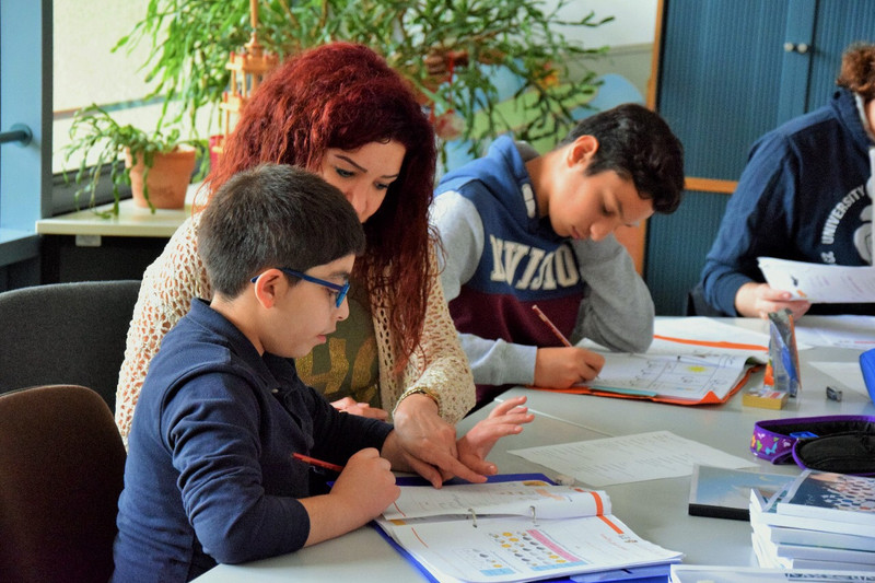 Mentor and mentee in native language lessons