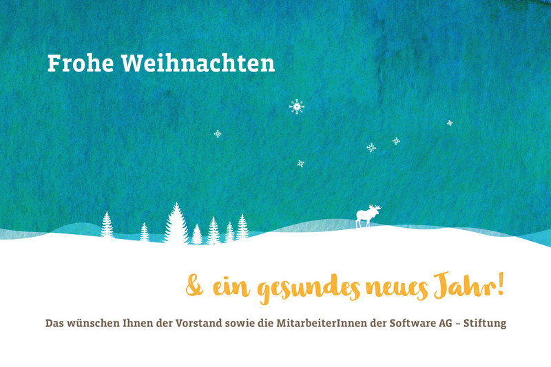 Weihnachtsmotiv mit Weihnachtsgrüßen