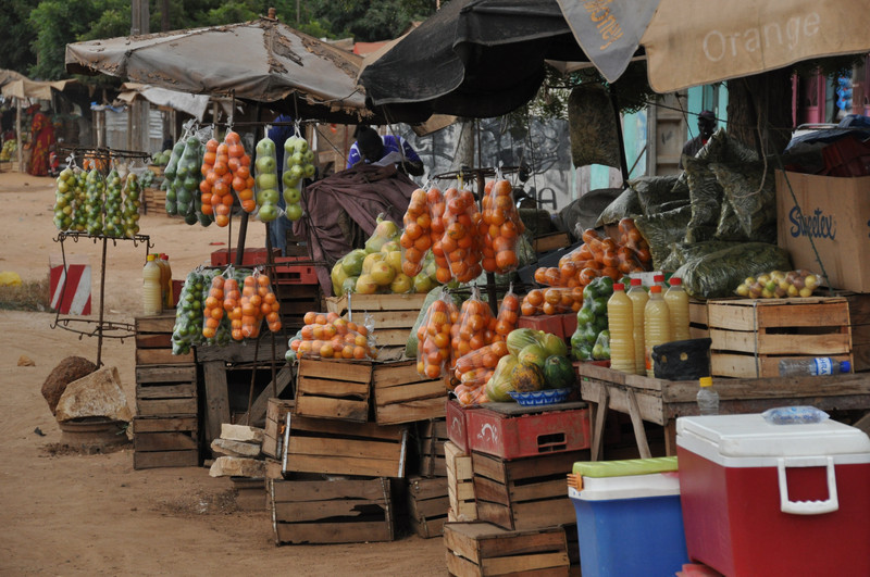 Exotic market stall