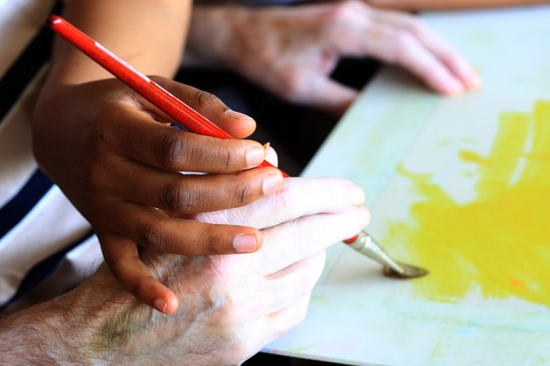 Supported painting