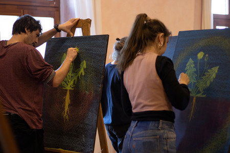 Angehende Lehrer:innen gestalten Tafelbilder