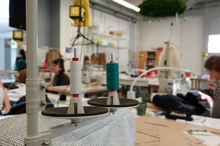 View into the tailor's studio 