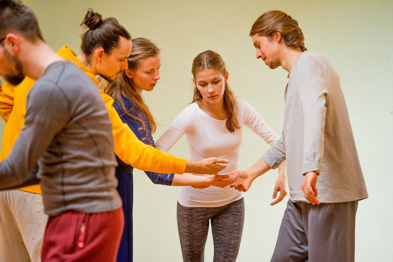 Laurens Hochützky and his fellow students