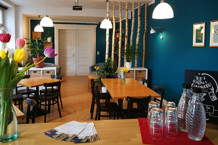 Innenraum vom Café "unplugged"